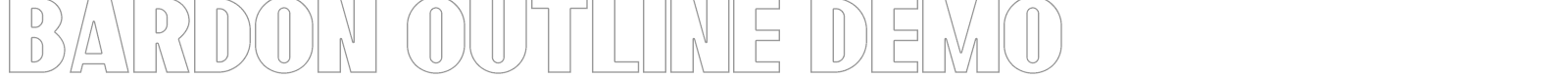 Bardon font preview